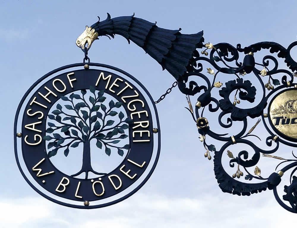 Bloedel Gasthof Gruener Baum Neurenberg Buitenkant foto